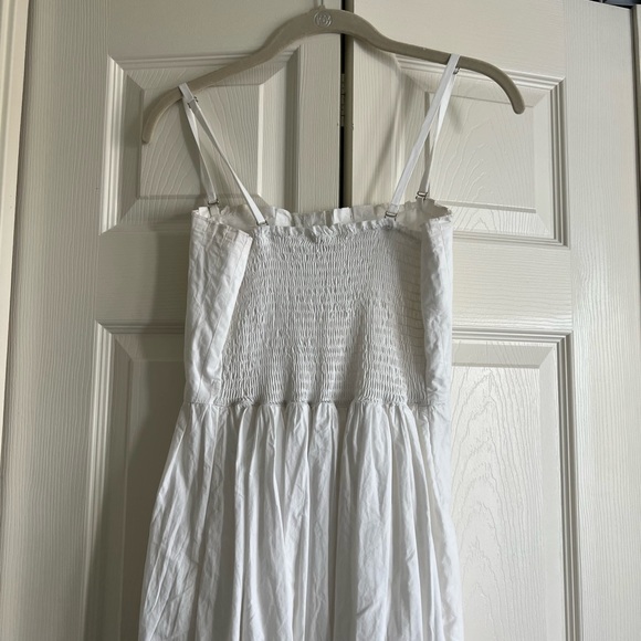 Free People White Maxi Dress w/ Buttons - Picture 3 of 4